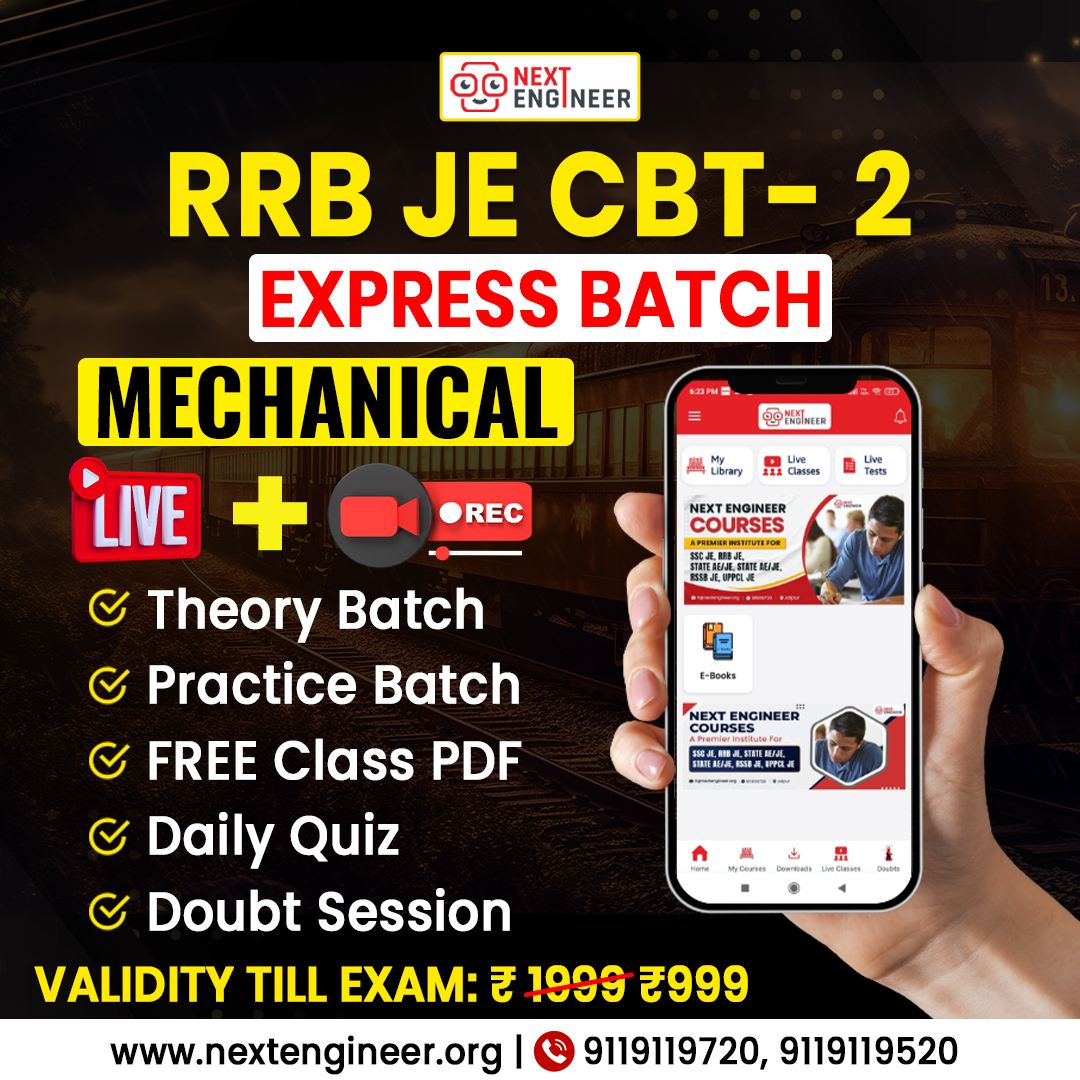 RRB JE CBT 2 Mechanical Engineering Online Course